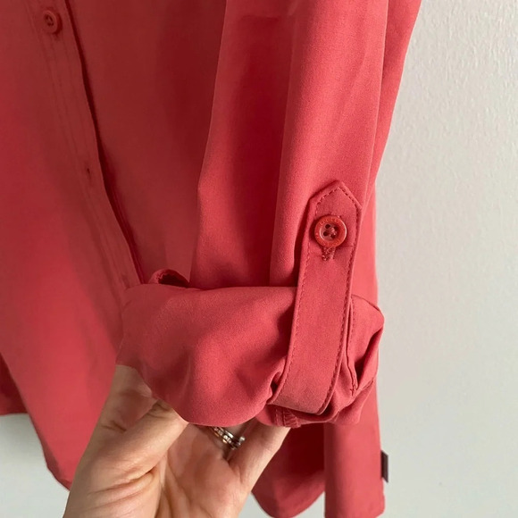 EDDIE Bauer Classic Fit Button Down  Shirt Hiking Camping Size S - Picture 7 of 12